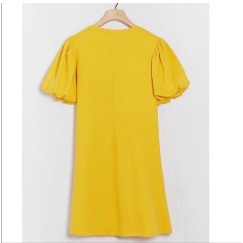 Anthropologie Saturday Sunday Sunny Day Puff Sleeve Tunic Dress Medium - Picture 2 of 15